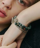 グレー、ダークグリーン重ね付け