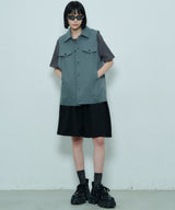 AIVER スウェットワイドバギーショートパンツ