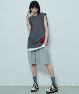 AIVER スウェットワイドバギーショートパンツ