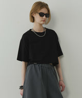 AIVER 16/-ウォッシュ天竺クロップドS/S TEE