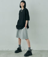 AIVER スウェットワイドバギーショートパンツ