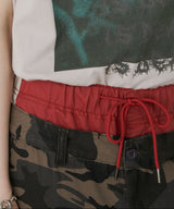 AIVER カモレイヤードカーゴパンツ