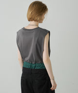 AIVER レイヤードバギーデニムスラックス