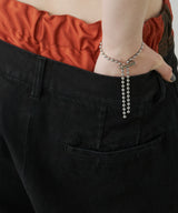 AIVER レイヤードバギーデニムスラックス