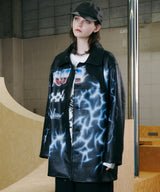 Johann×AIVER フェイクレザーコート