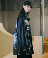 Johann×AIVER フェイクレザーコート