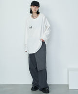 AIVER 棘刺繍ロンTEE