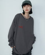 AIVER 棘刺繍ロンTEE