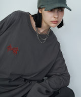 AIVER 棘刺繍ロンTEE