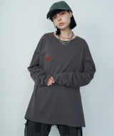 AIVER 棘刺繍ロンTEE