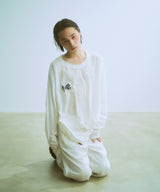 AIVER 棘刺繍ロンTEE