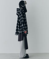 【一部予約】AIVER レイヤードオンブレチェックシャツ