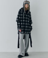 【一部予約】AIVER レイヤードオンブレチェックシャツ