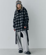 【一部予約】AIVER レイヤードオンブレチェックシャツ