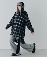 【一部予約】AIVER レイヤードオンブレチェックシャツ