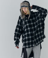 【一部予約】AIVER レイヤードオンブレチェックシャツ