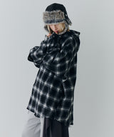 【一部予約】AIVER レイヤードオンブレチェックシャツ
