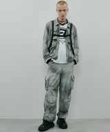 model:H186 B88 W70 H90 着用サイズ:MEDIUM<br/>着用アウター:ムラ染めナイロンボンテージブルゾン(問い合わせ番号/ACCRA251001/AC00000019)※セットアップ着用