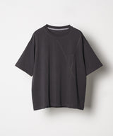 AIVER 30/2ウォッシュ天竺ガゼットポケットコンパクトS/S TEE