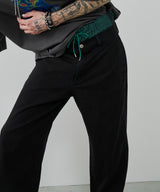 AIVER レイヤードバギーデニムスラックス