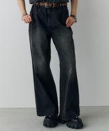 AIVER オーバーダイフレアデニム