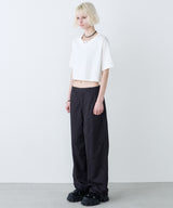 AIVER 16/-ウォッシュ天竺クロップドS/S TEE