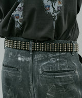 AIVER 4連スタッズレザーベルト