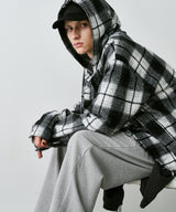 【一部予約】AIVER レイヤードオンブレチェックシャツ