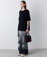 AFF AIVER 16/-ウォッシュ天竺スキッパーS/S TEE
