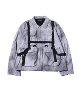 AIVER ムラ染めナイロンボンテージブルゾン