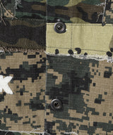 PALEDUSK×AIVER カモボロ3WAYフードシャツ