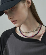 AIVER ランダムタイガーアイネックレス