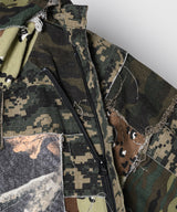 PALEDUSK×AIVER カモボロ3WAYフードシャツ