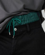 AIVER レイヤードバギーデニムスラックス