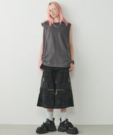 model:H174 B80 W61 H87 着用サイズ:MEDIUM (ブラック)