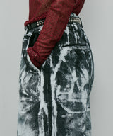 AIVER ペンキ加工バギーデニム