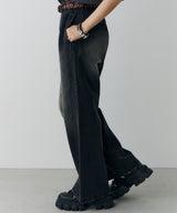 AIVER オーバーダイフレアデニム