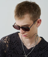 オーバルサングラス