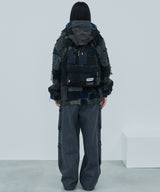 AIVER ボロハーフジップパーカー