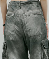 AIVER ムラ染めナイロンカーゴパンツ