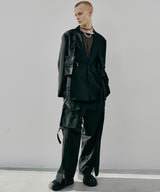 model:H186 B88 W70 H90 着用サイズ:LARGE<br/>着用アウター:高密度ギャバハーネステーラードジャケット(問い合わせ番号/ACGEN256001/AC00000047)※セットアップ着用