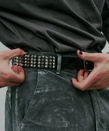 AIVER 4連スタッズレザーベルト