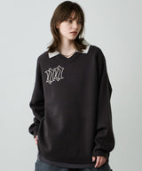 AIVER ナンバリングラグランニットポロ