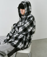 【一部予約】AIVER レイヤードオンブレチェックシャツ