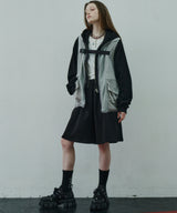 AIVER ヘビーウエイトクロップドフルジップパーカー