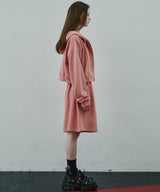 AIVER ヘビーウエイトクロップドフルジップパーカー