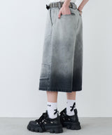 【予約】AIVER フェードブリーチクォーターデニムパンツ