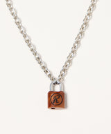 TSUGE×AIVER ウッドパドロックネックレス