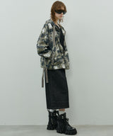 AIVER カモフラージュフルジップパーカー