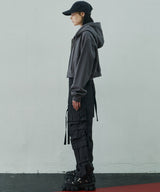 AIVER ヘビーウエイトクロップドフルジップパーカー